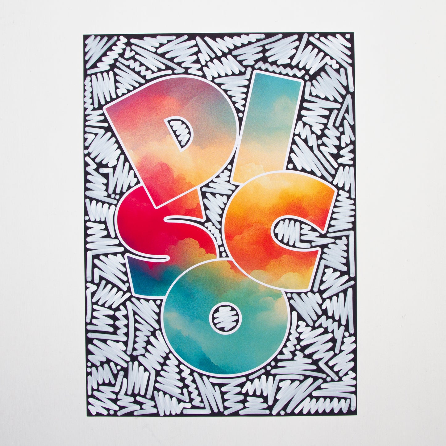 Disco Hand Drawn Doodle